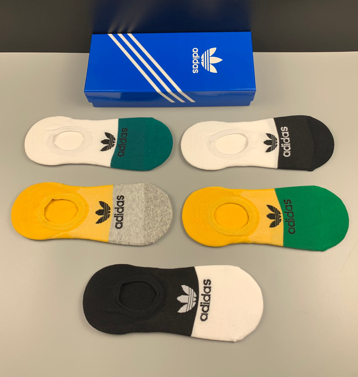 Adidas Colorblock No-Show Socks with Oval Low Cut Openings - image 2