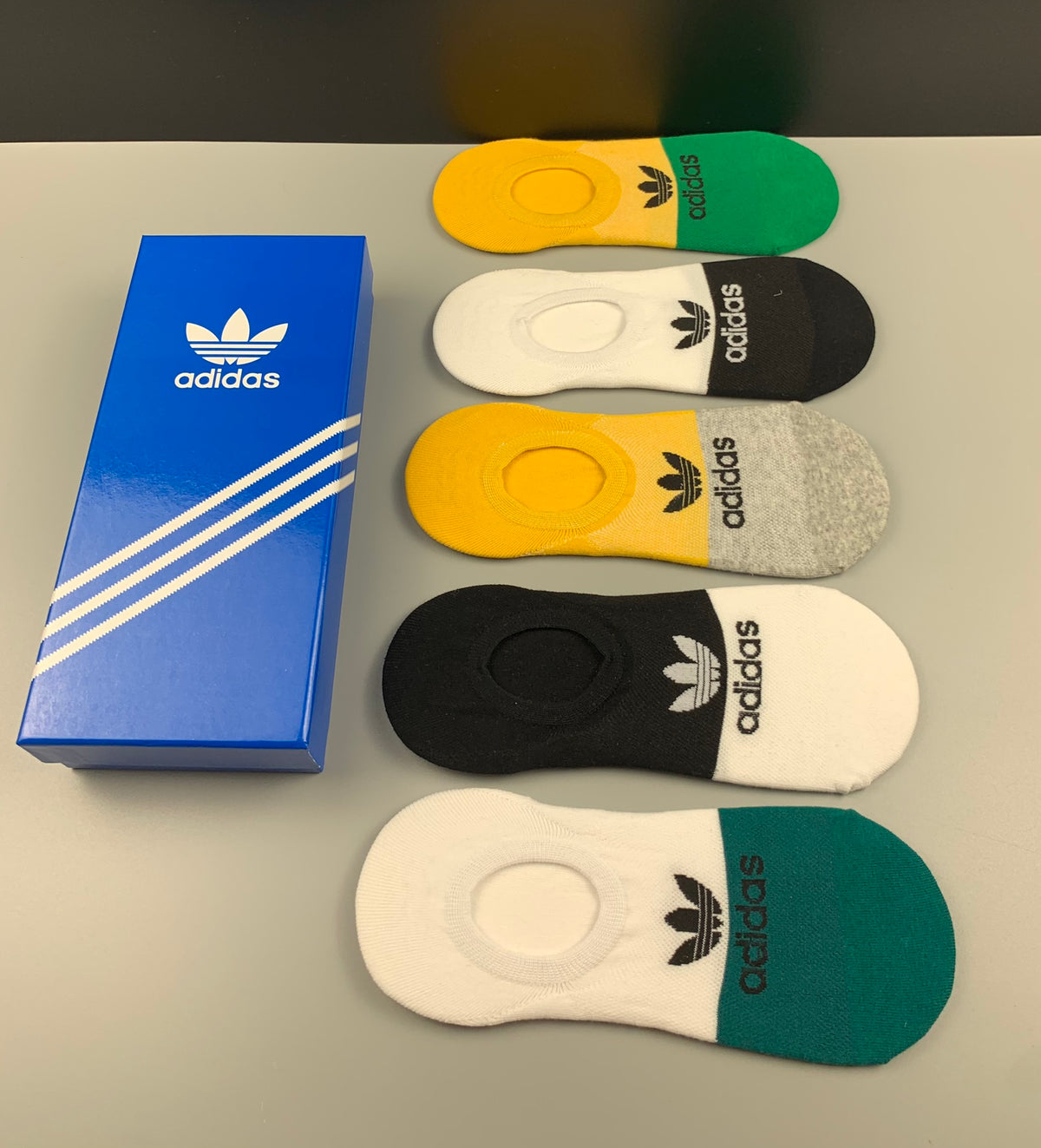 Adidas Colorblock No-Show Socks with Oval Low Cut Openings - image 6