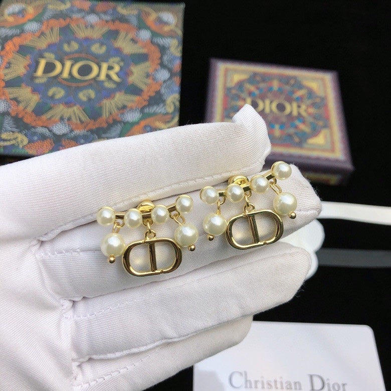 Dior CD Bead Cluster Earrings - product image 1