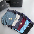 Hermes horse motif gray blue mix trunks, image 1