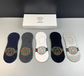 Versace medusa stripe front ankle socks - view 1
