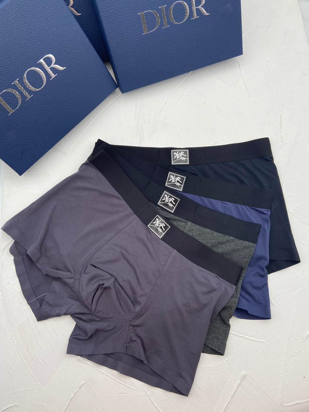 Dior square waist emblem boxer briefs - view 4