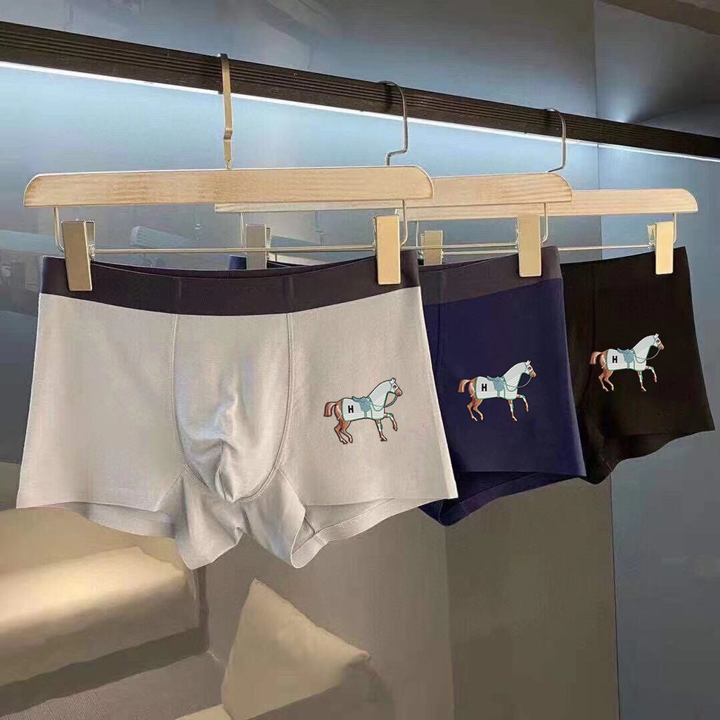 Hermes horse motif hanging neutrals trunks, image 1
