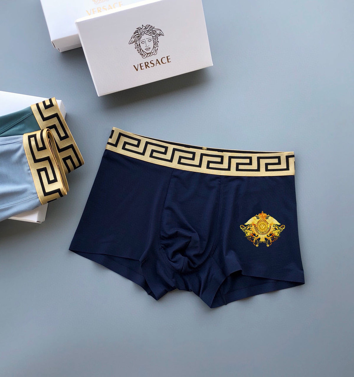Versace gold medusa accent boxer briefs - view 5