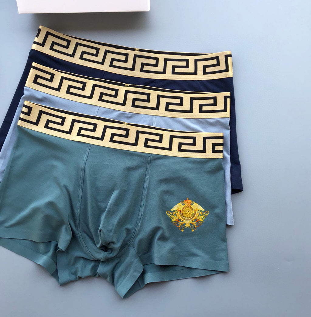 Versace gold medusa accent boxer briefs - view 3