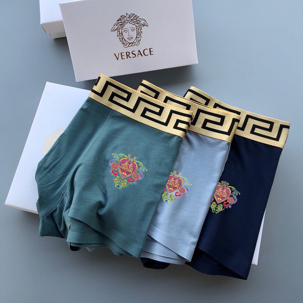 Versace colorful floral medusa boxer briefs - view 4