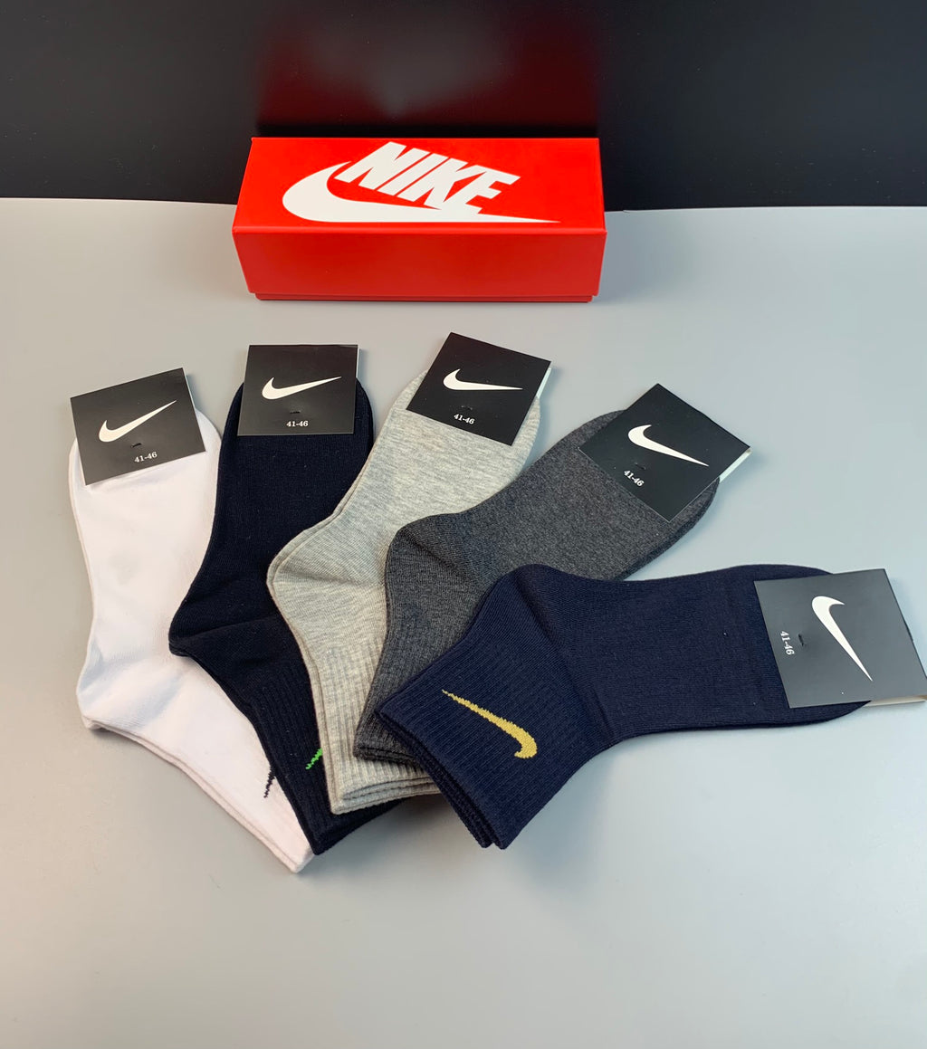 Nike neutral colored swoosh socks, image 4