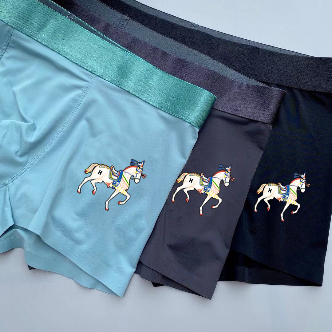 Hermes horse motif cool neutrals trunks, image 3