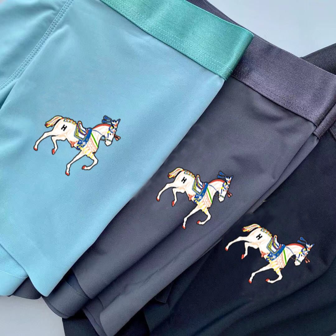 Hermes horse motif cool neutrals trunks, image 5