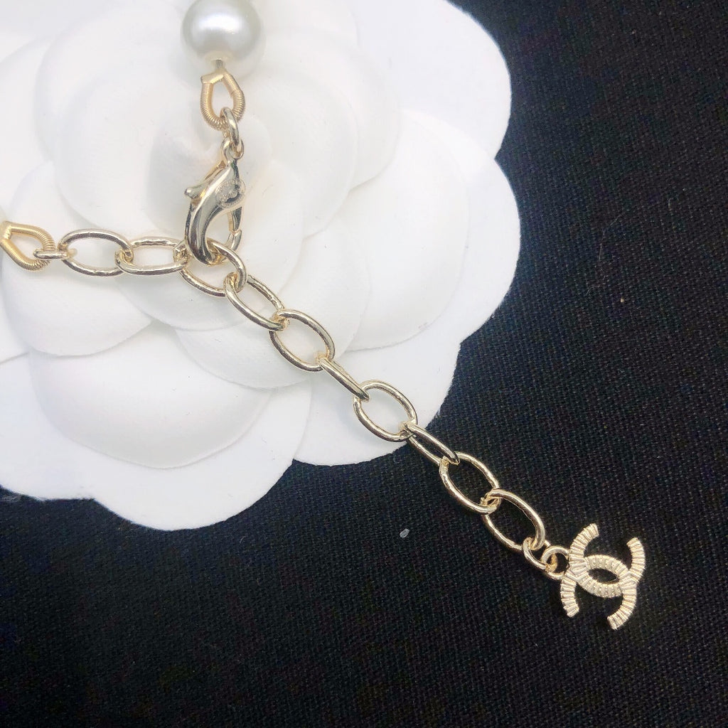 Chanel Pearl Letter Necklace - album image 6