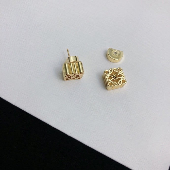 Loewe Gold-Tone Curved Anagram Earrings - product image 6