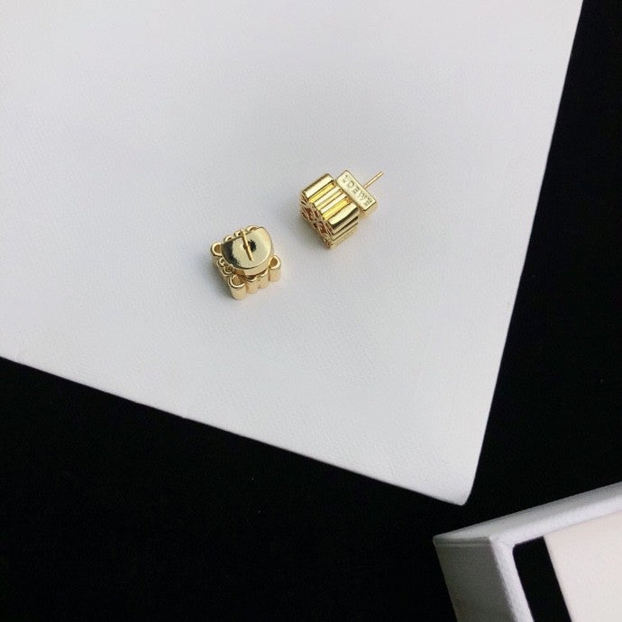 Loewe Gold-Tone Curved Anagram Earrings - product image 7