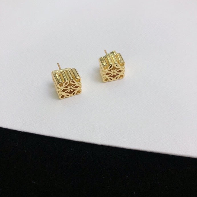 Loewe Gold-Tone Curved Anagram Earrings - product image 5