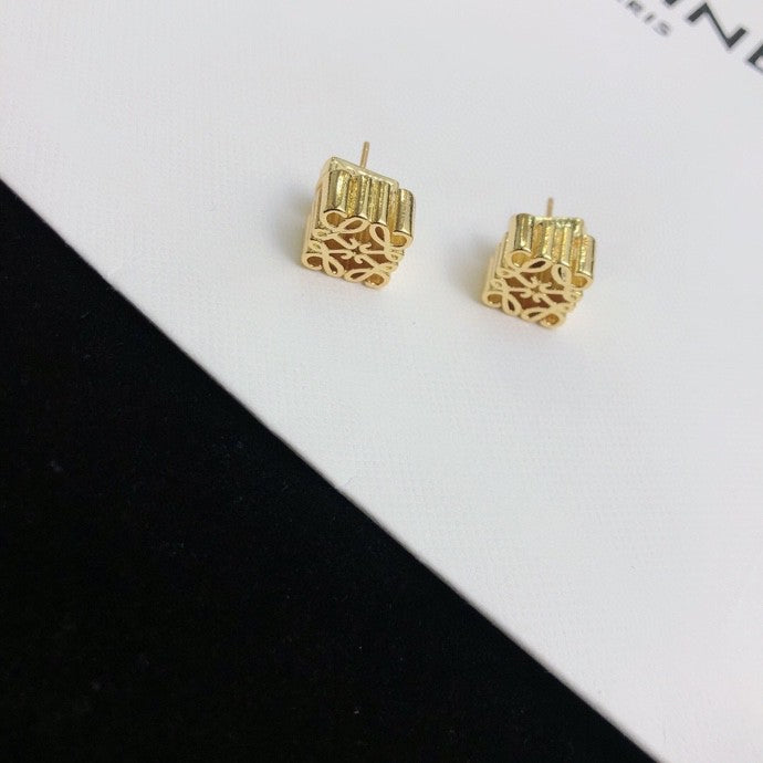 Loewe Gold-Tone Curved Anagram Earrings - product image 4