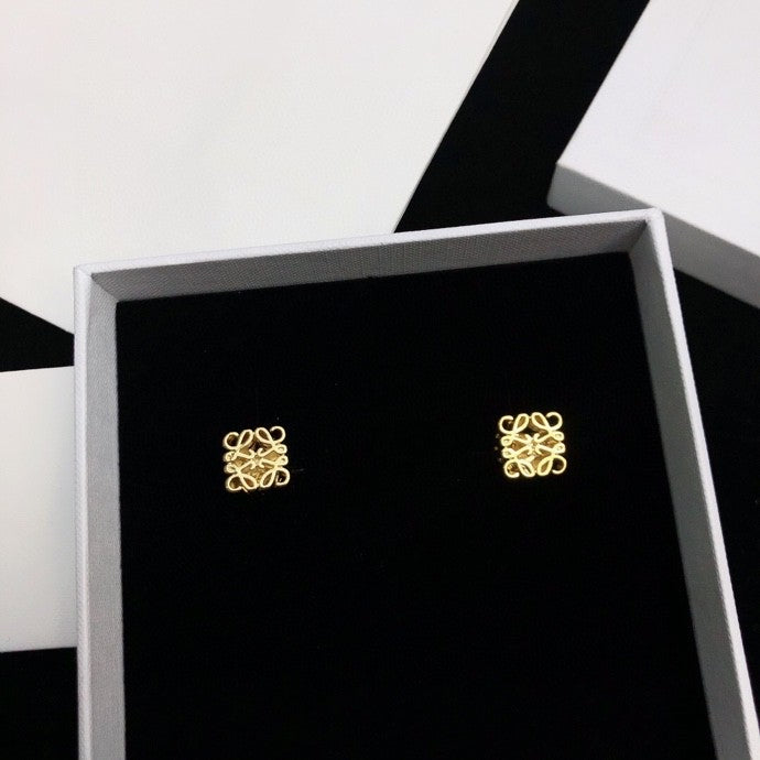Loewe Gold-Tone Curved Anagram Earrings - product image 8