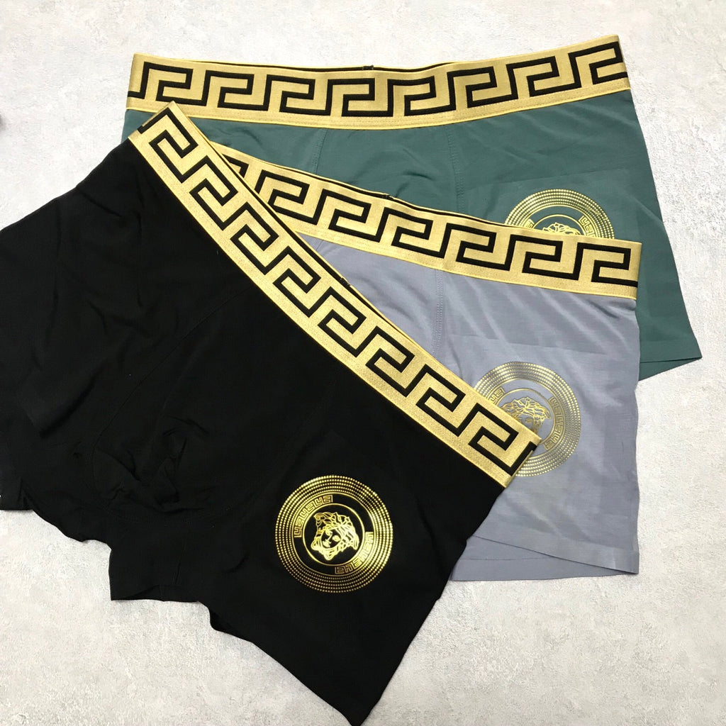 Versace large gold medallion boxer briefs - view 4