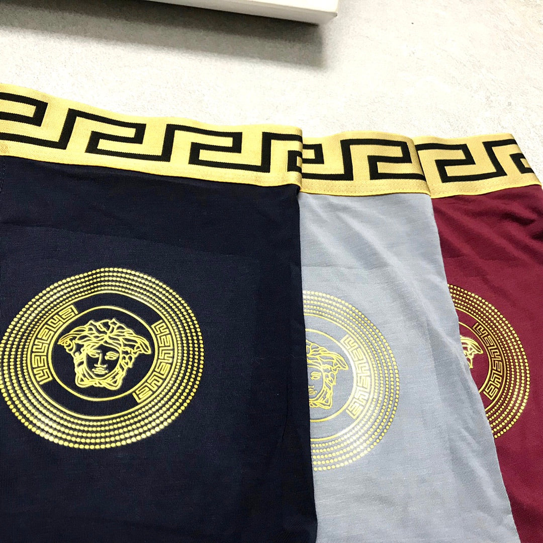 Versace large gold medallion boxer briefs - view 9
