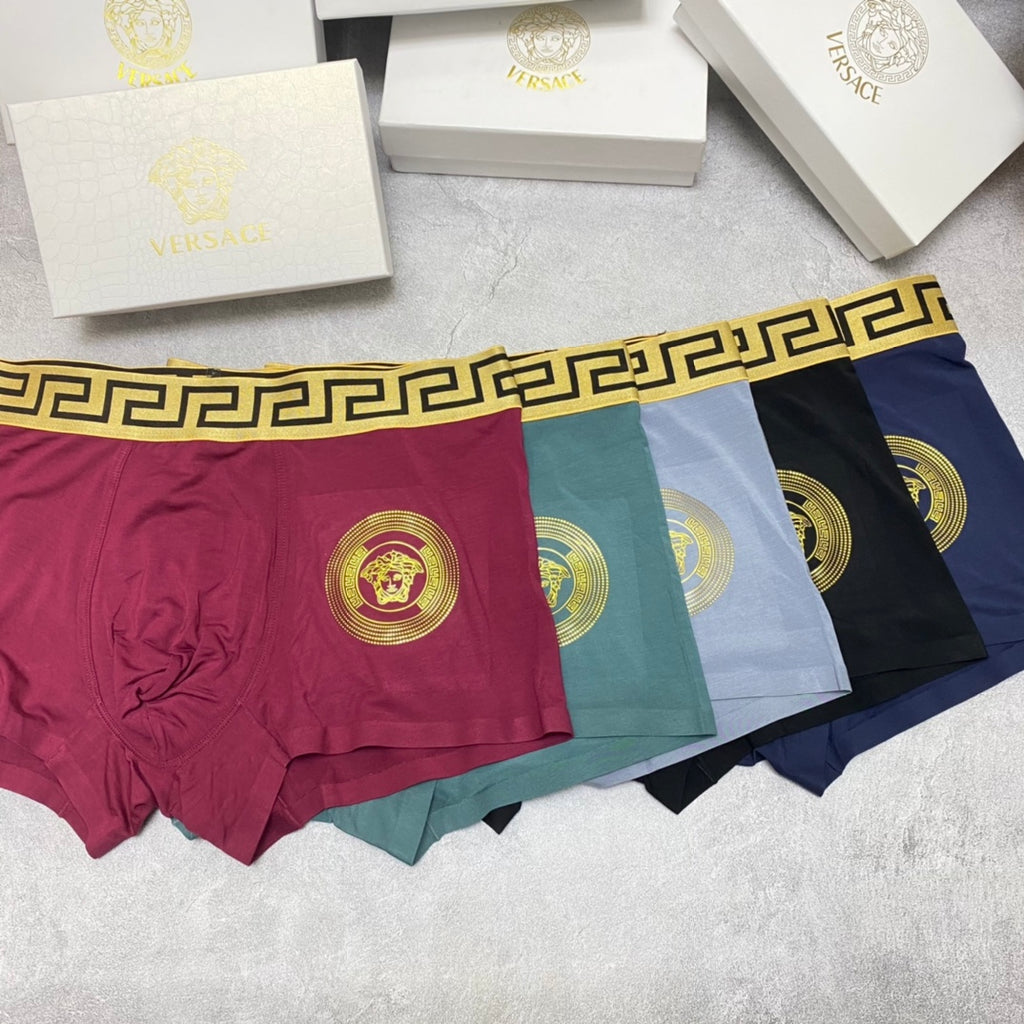 Versace medallion pattern waist boxer briefs - view 1