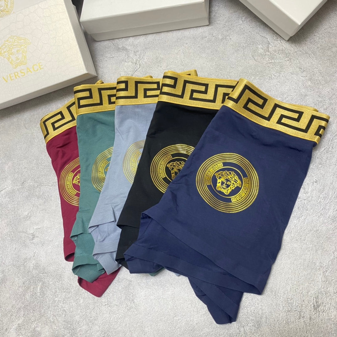 Versace medallion pattern waist boxer briefs - view 2