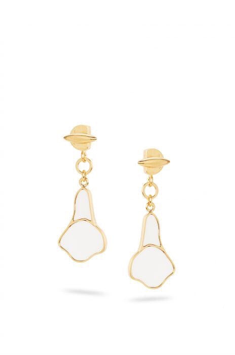Loewe White Open-Petal Drop Earrings - product image 2