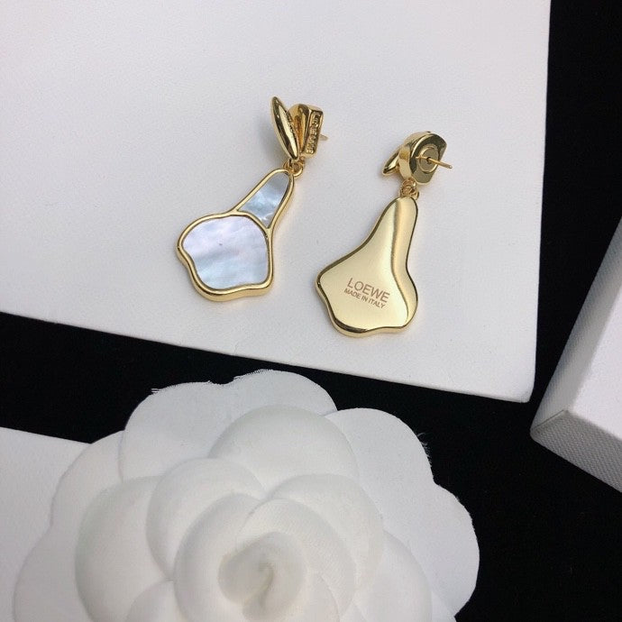 Loewe White Open-Petal Drop Earrings - product image 3