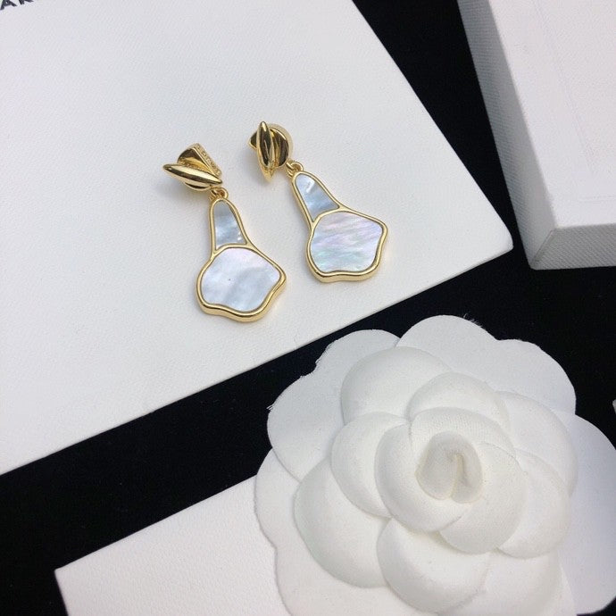 Loewe White Open-Petal Drop Earrings - product image 1