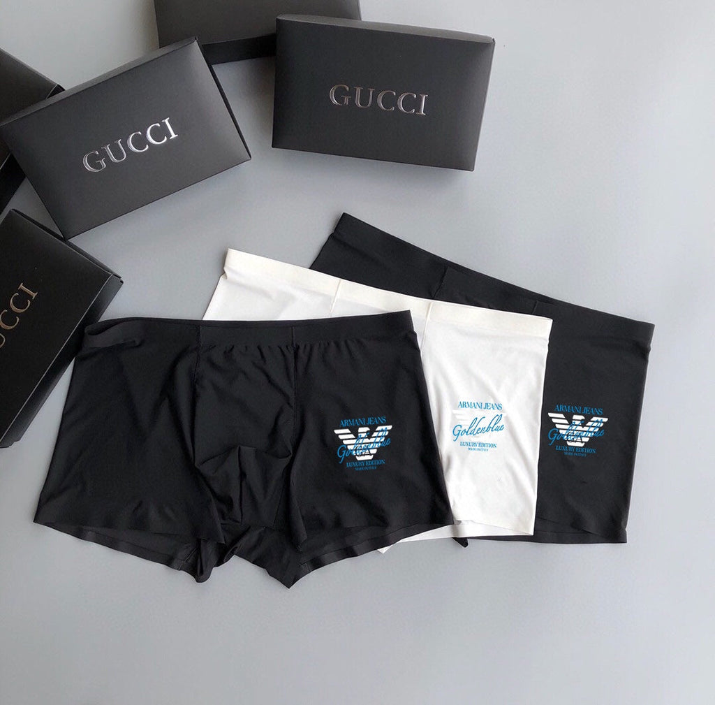 Emporio Armani Eagle Logo Trunks - Three-Piece Boxed Set