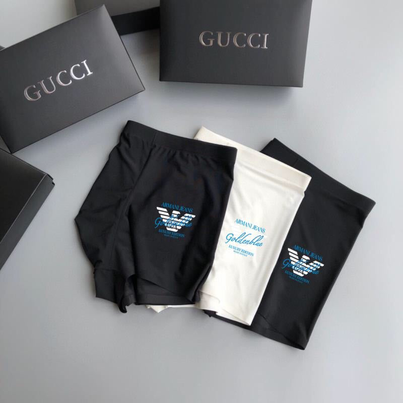 Emporio Armani Eagle Logo Trunks - Three-Piece Boxed Set