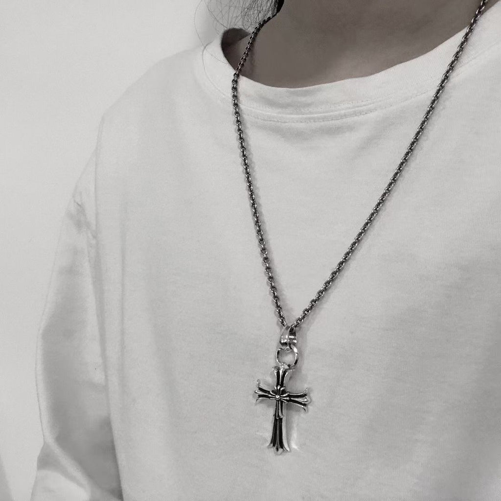 Chrome Hearts Stacked Double Cross Pendant Necklace - album image 6