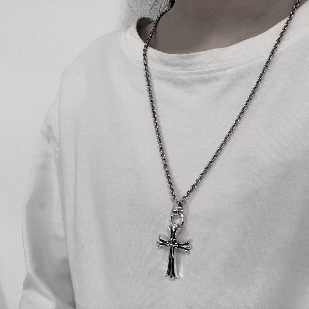 Chrome Hearts Stacked Double Cross Pendant Necklace - album image 6