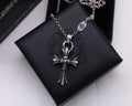 Chrome Hearts Stacked Double Cross Pendant Necklace - album image 1