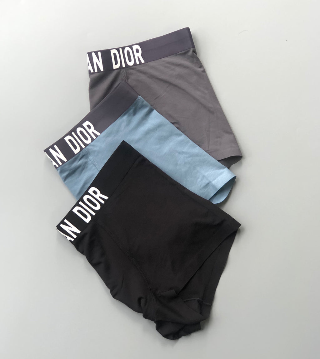 Dior wide contrast lettering boxer briefs - view 3