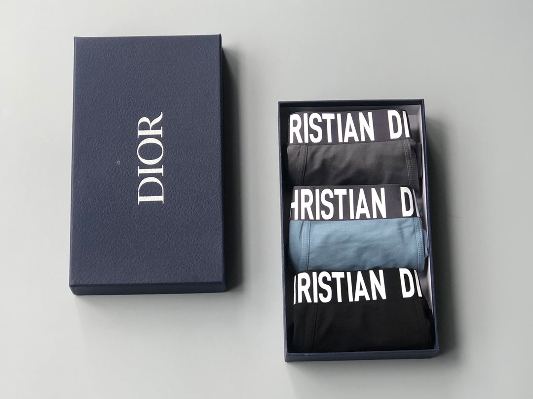Dior wide contrast lettering boxer briefs - view 1