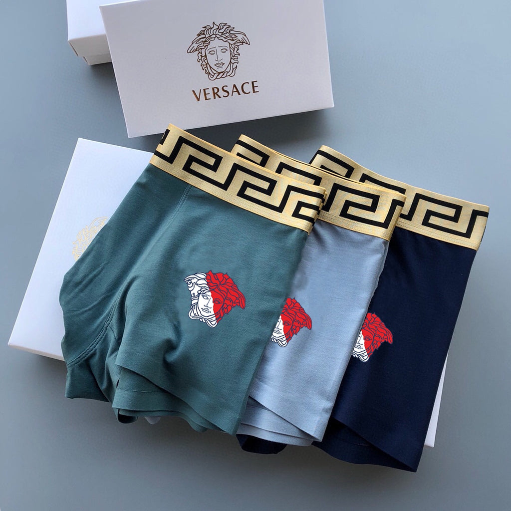 Versace festive medusa motif boxer briefs - view 3