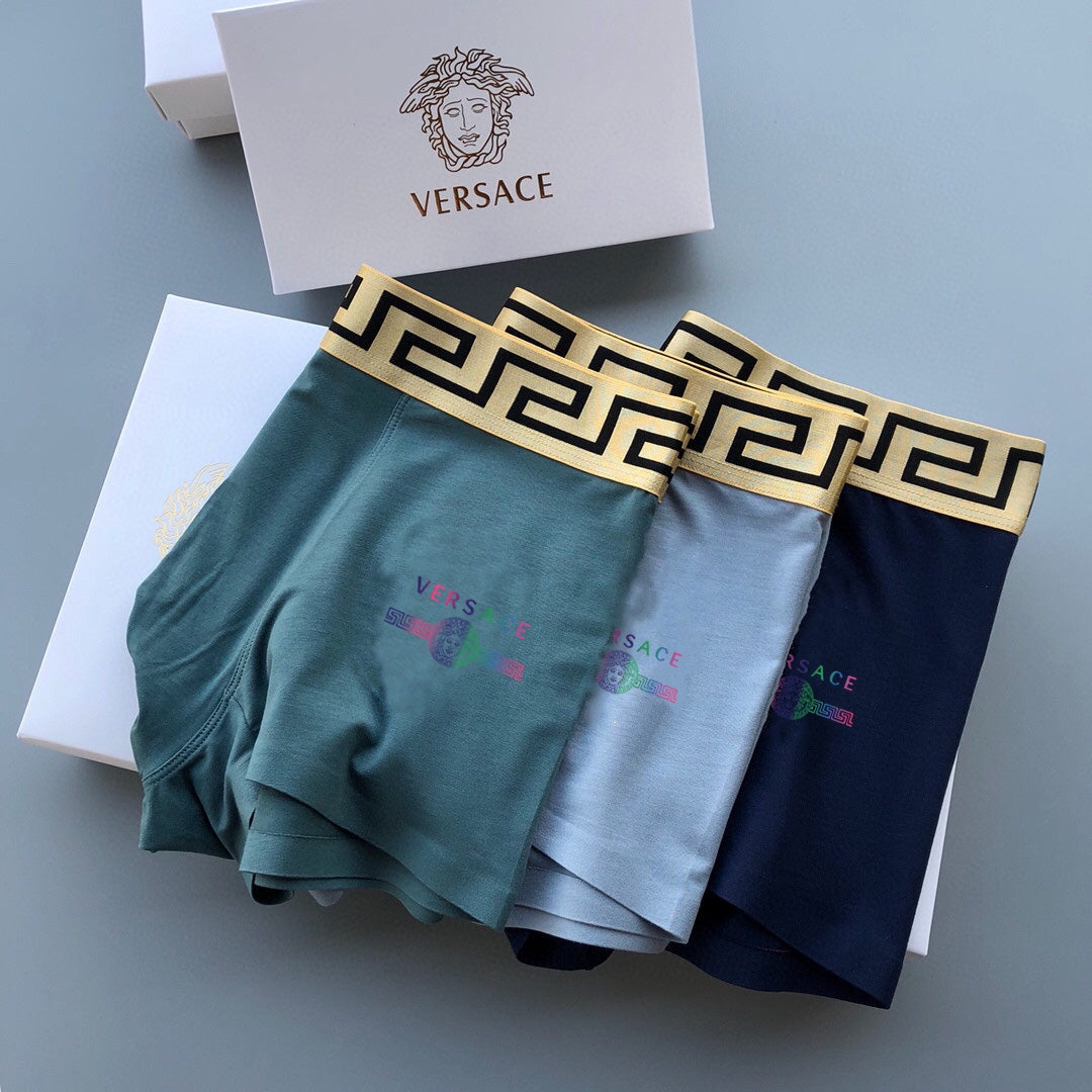 Versace multicolor side wordmark boxer briefs - view 4