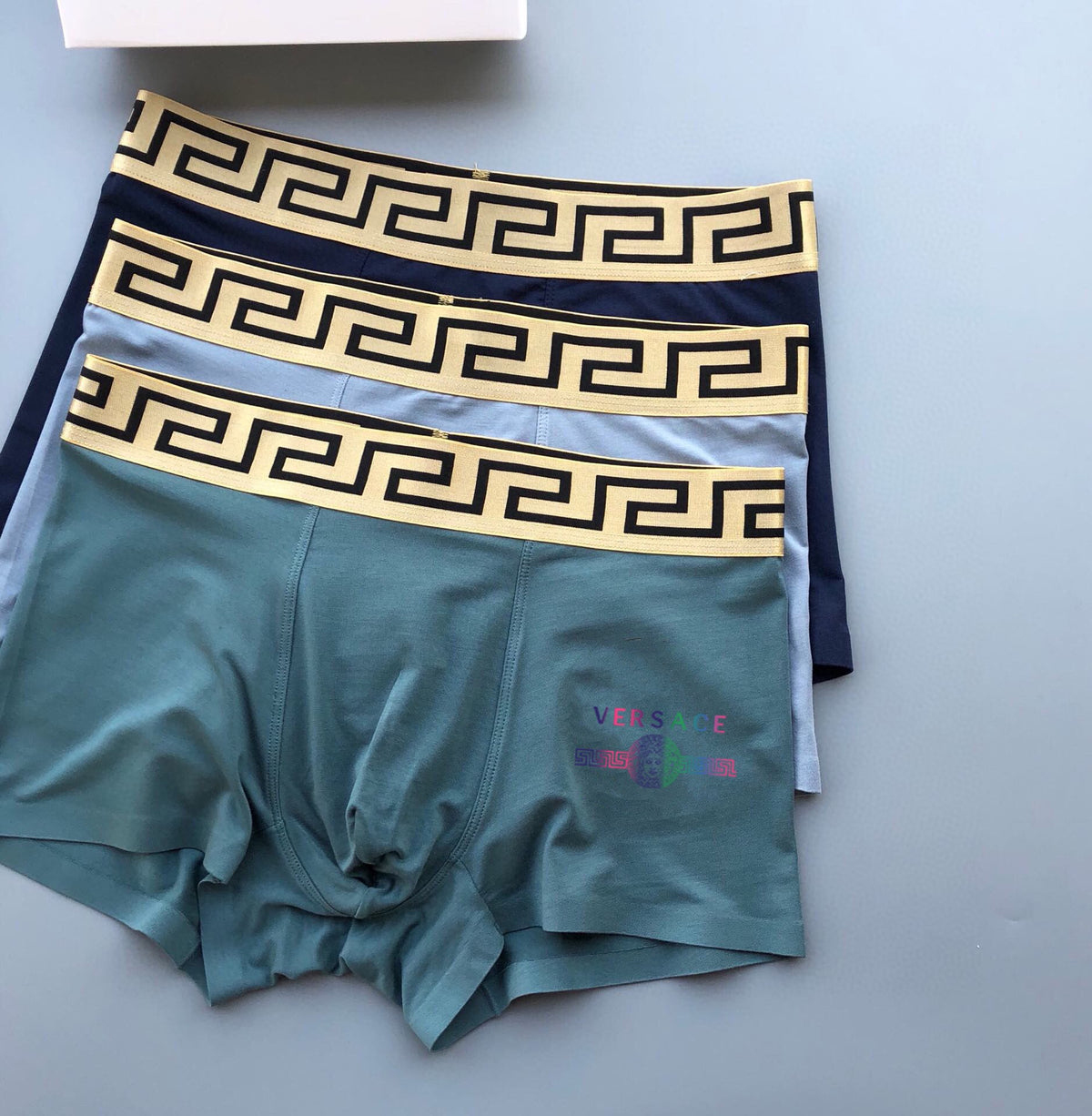 Versace multicolor side wordmark boxer briefs - view 3