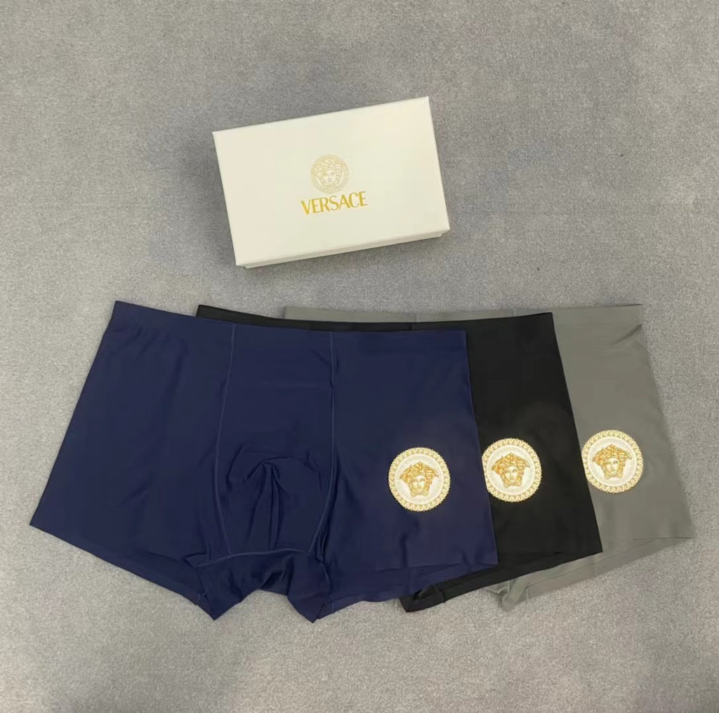 Versace gold studded medusa boxer briefs - view 2