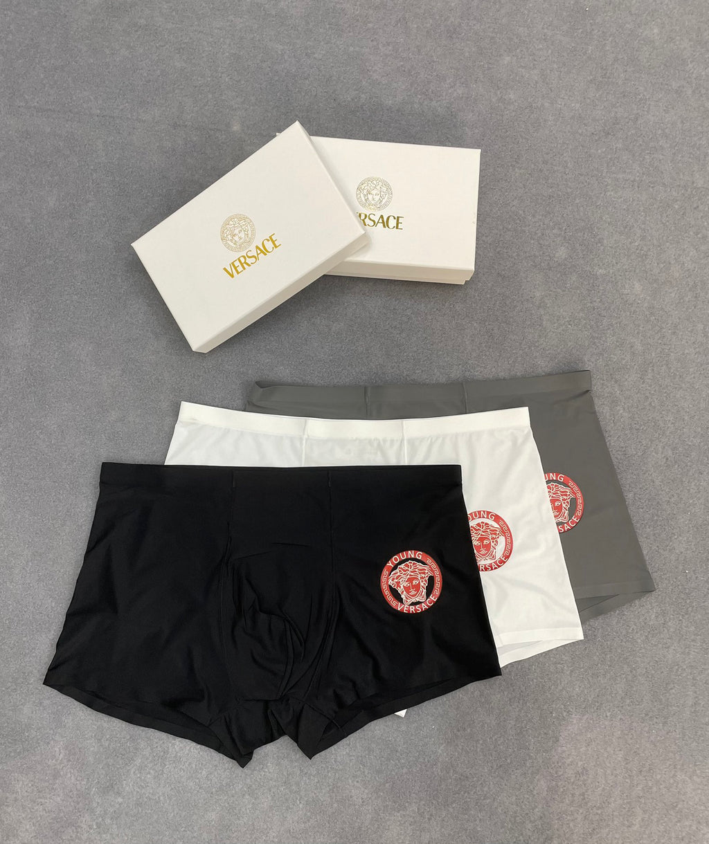 Versace red circular medusa boxer briefs - view 2