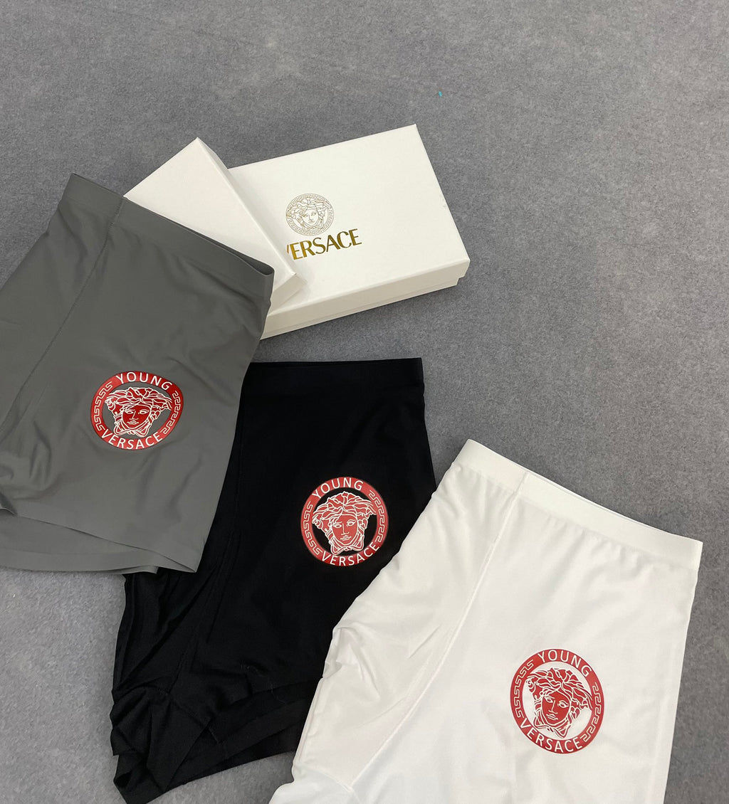 Versace red circular medusa boxer briefs - view 5