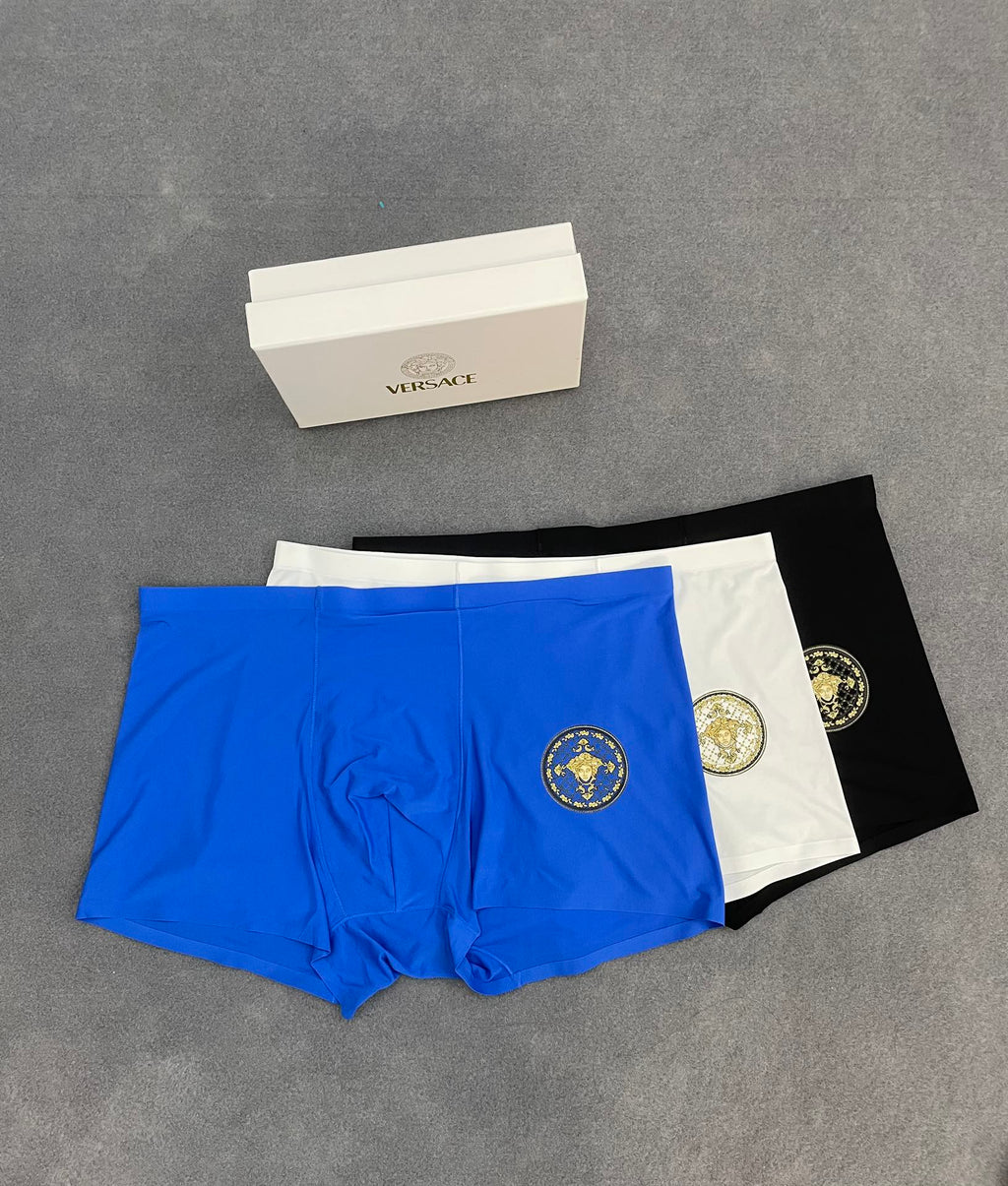 Versace ornate medusa circle boxer briefs - view 2