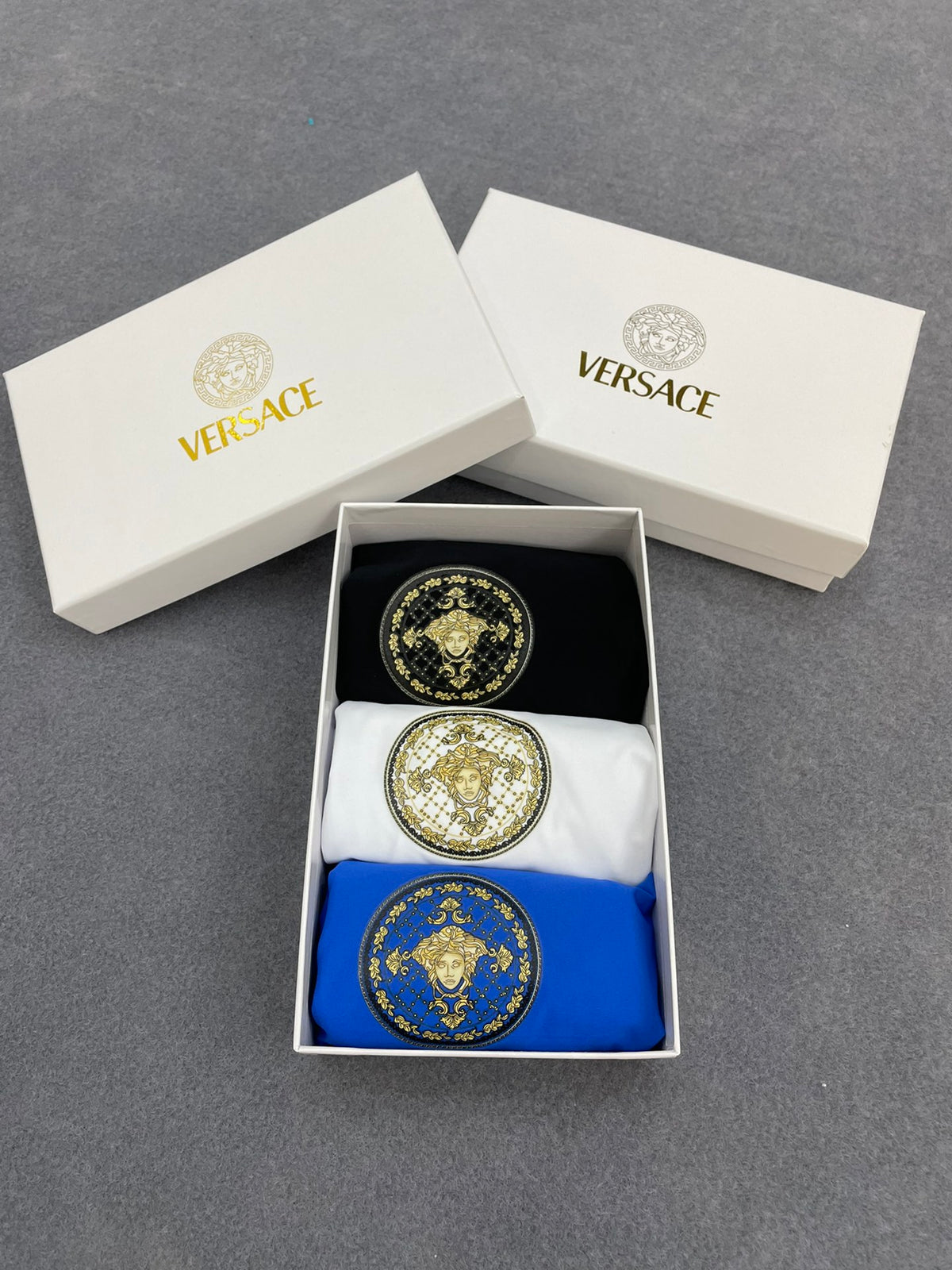Versace ornate medusa circle boxer briefs - view 1