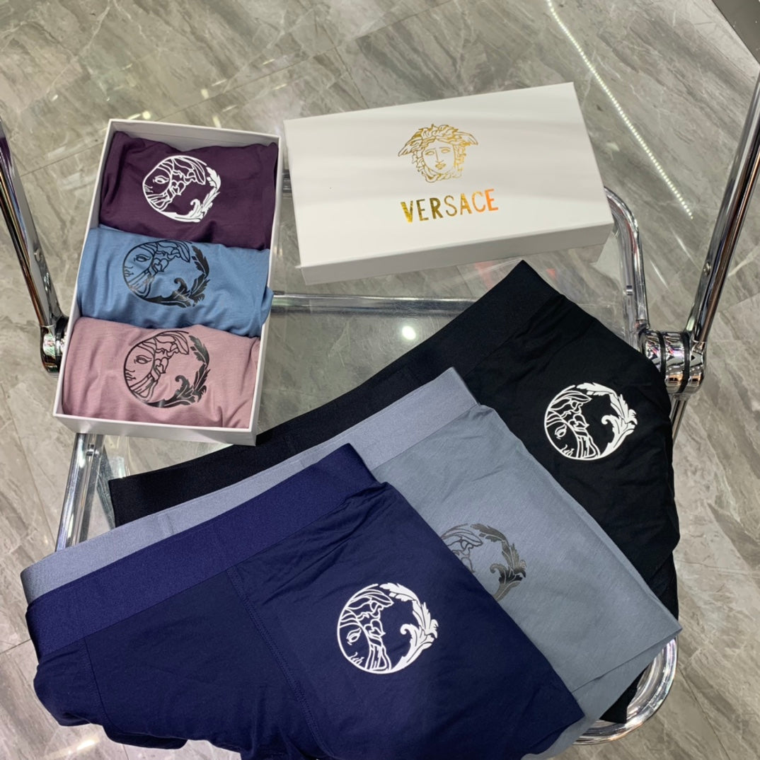 Versace tonal circular medusa boxer briefs - view 7