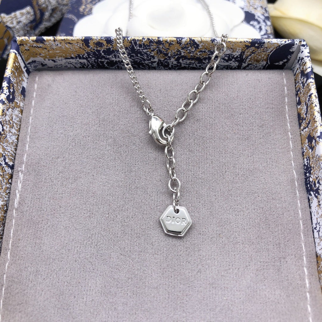 Dior Blue Floral Pendant Necklace - product image 4