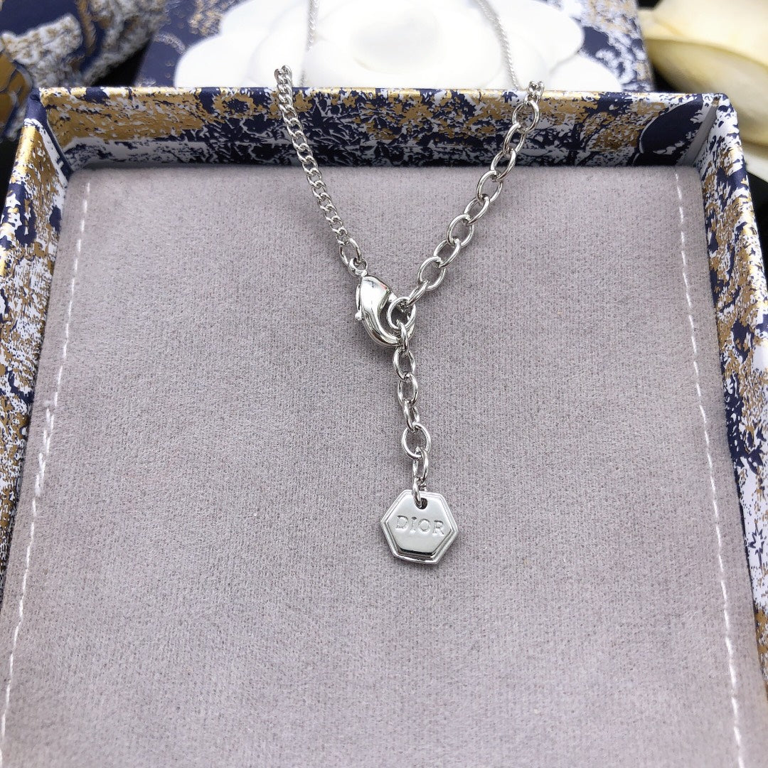 Dior Blue Floral Pendant Necklace - product image 4