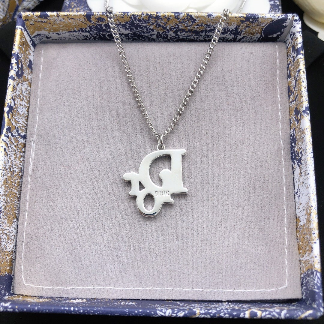 Dior Blue Floral Pendant Necklace - product image 3