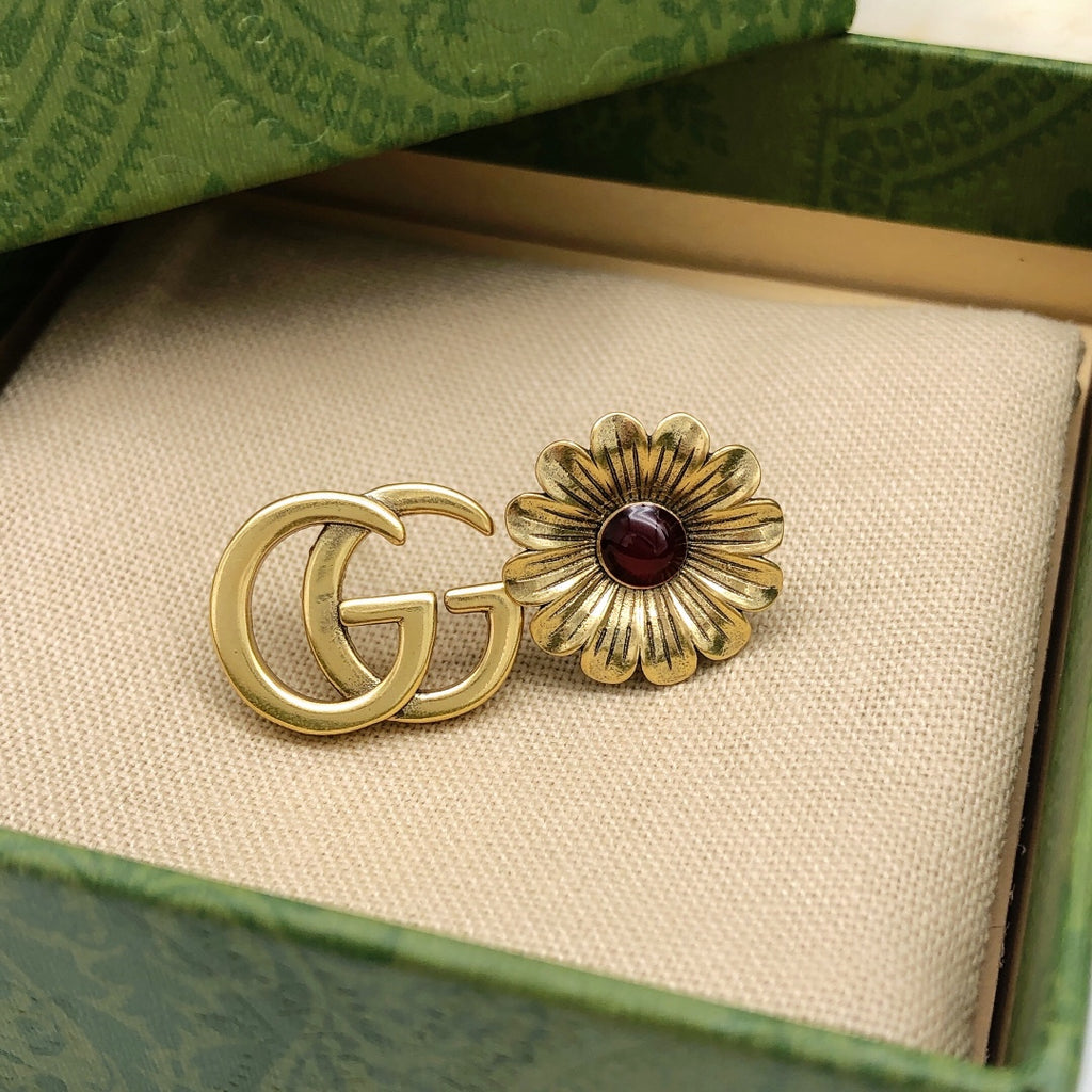 Gucci Asymmetric GG Flower Earrings - product image 6