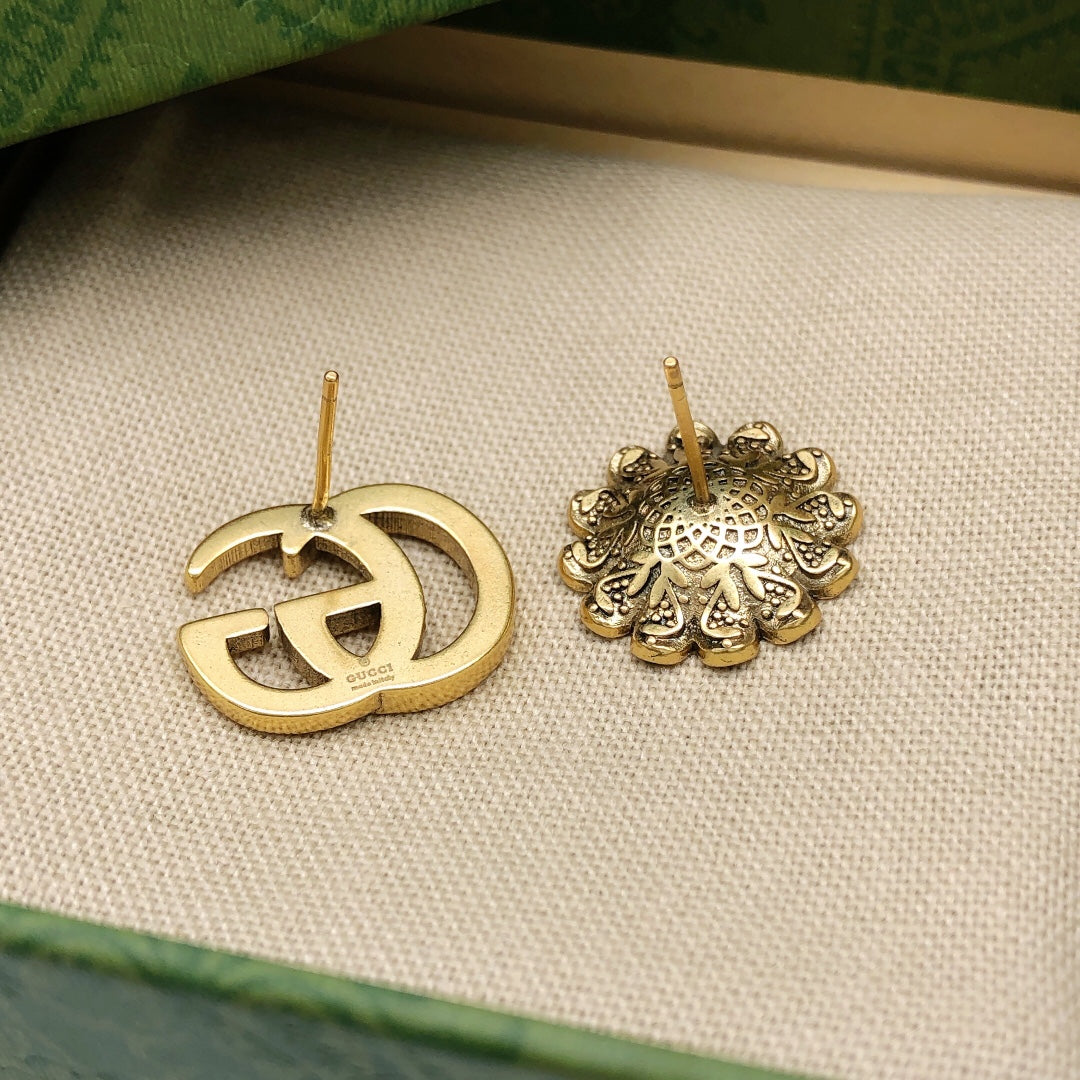 Gucci Asymmetric GG Flower Earrings - product image 7