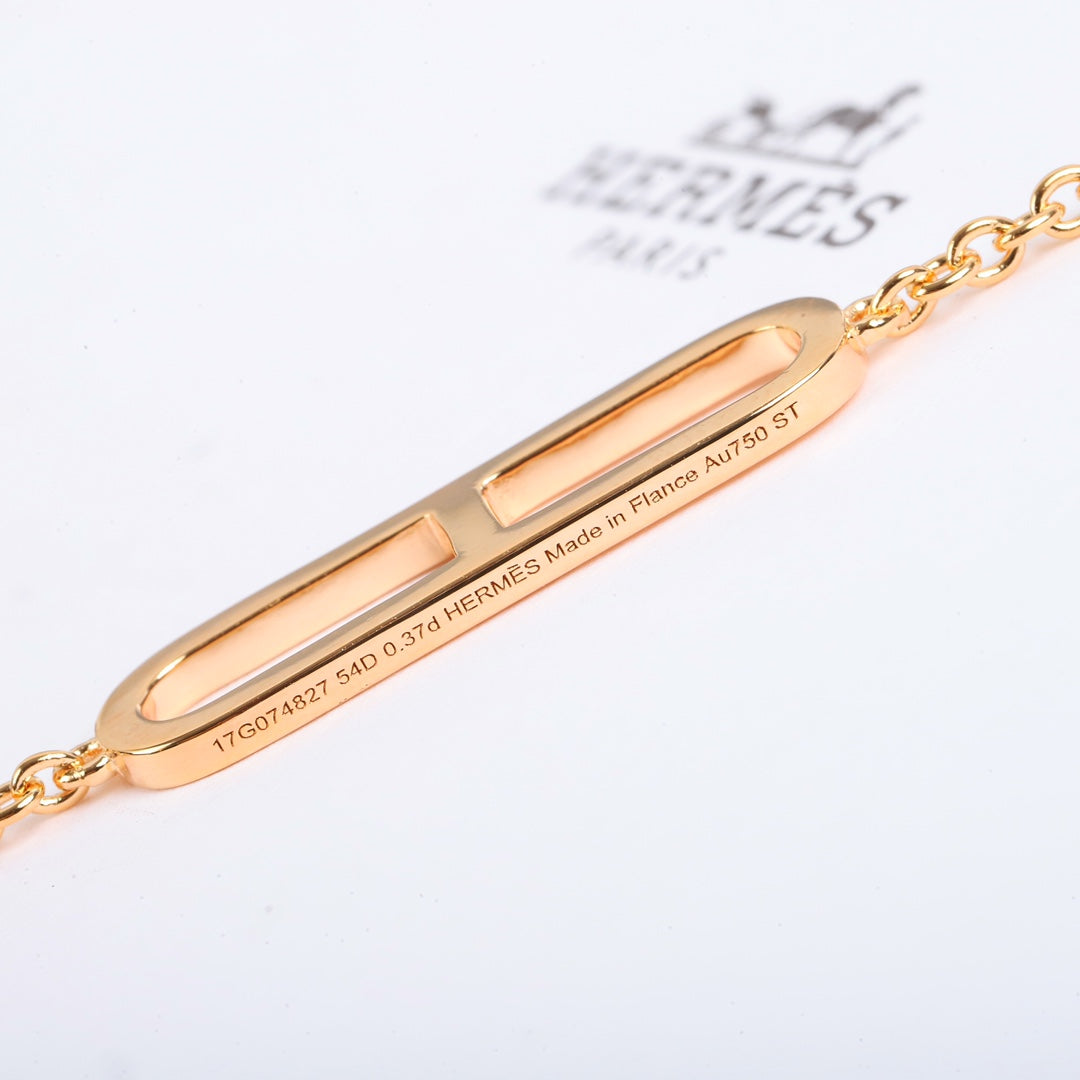 Hermès Silver-Tone Crystal-Bar Bracelet - album image 8