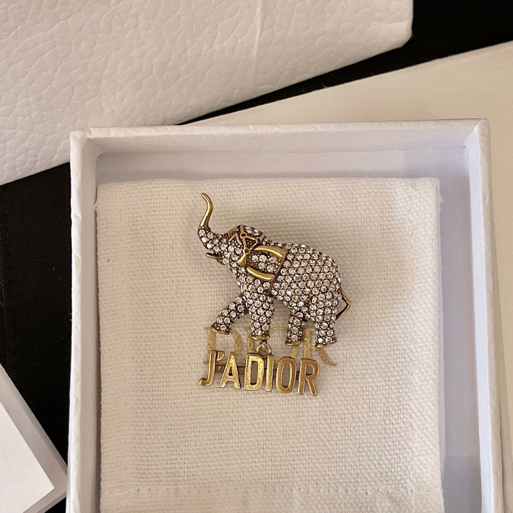 Dior J'Adior Crystal Elephant Brooch - product image 10