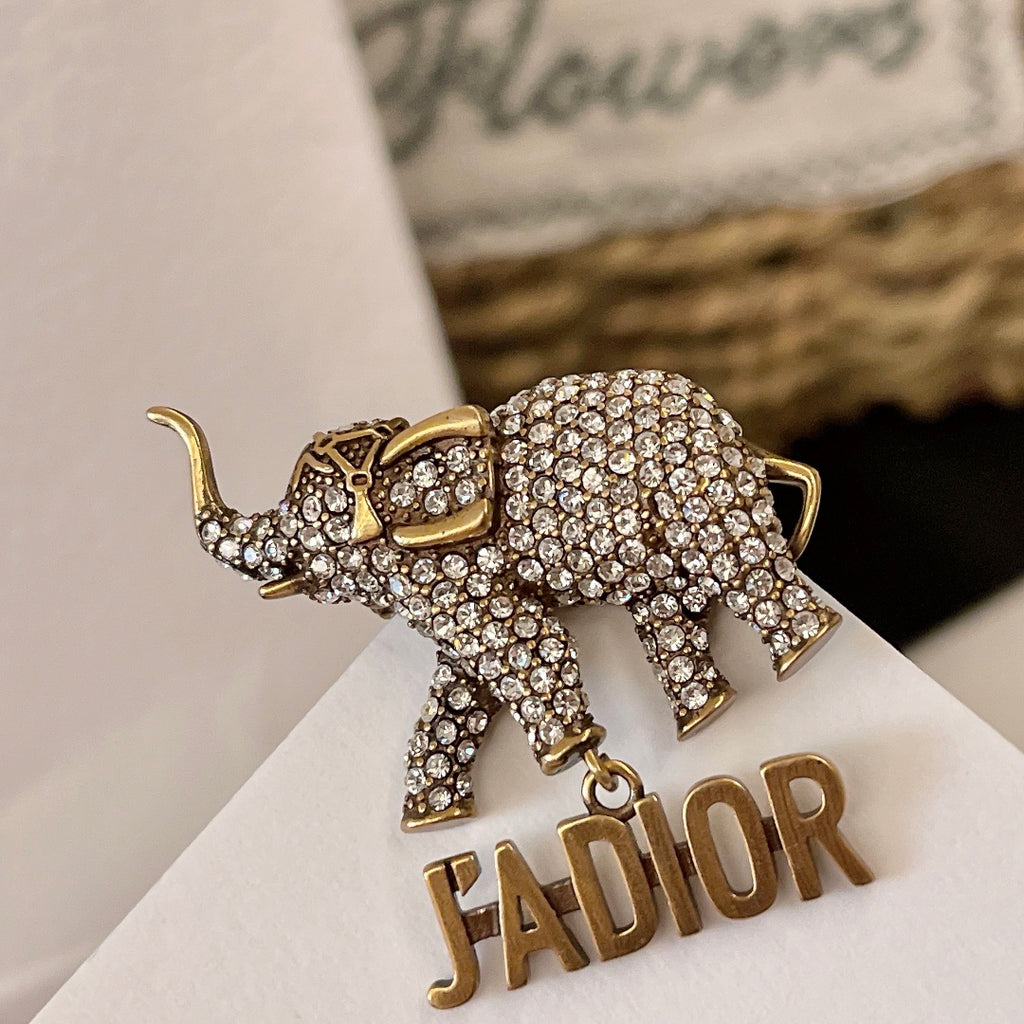 Dior J'Adior Crystal Elephant Brooch - product image 7